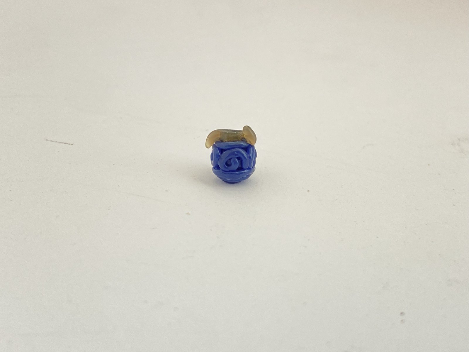 Mini handcrafted borosilicate glass art bead Rubber fruit