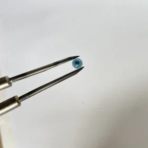 blue eye borosilicate bead 5mm diameter