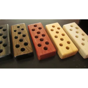 Handmade Wooden Glass Accessory & Marble Stand – Custom Hole Sizes & Finishes