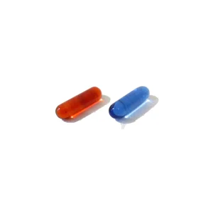 Matrix-Inspired Glass Pillars – Handcrafted Borosilicate Glass Pills (6mm × 18mm)