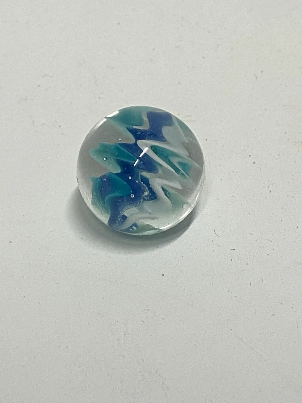 Handmade Borosilicate "Ocean Wave" Wig Wag Pattern Glass Marble & Pillar Collectible Set (Valve-Style Marble, Pillar, Pearls) - Image 7