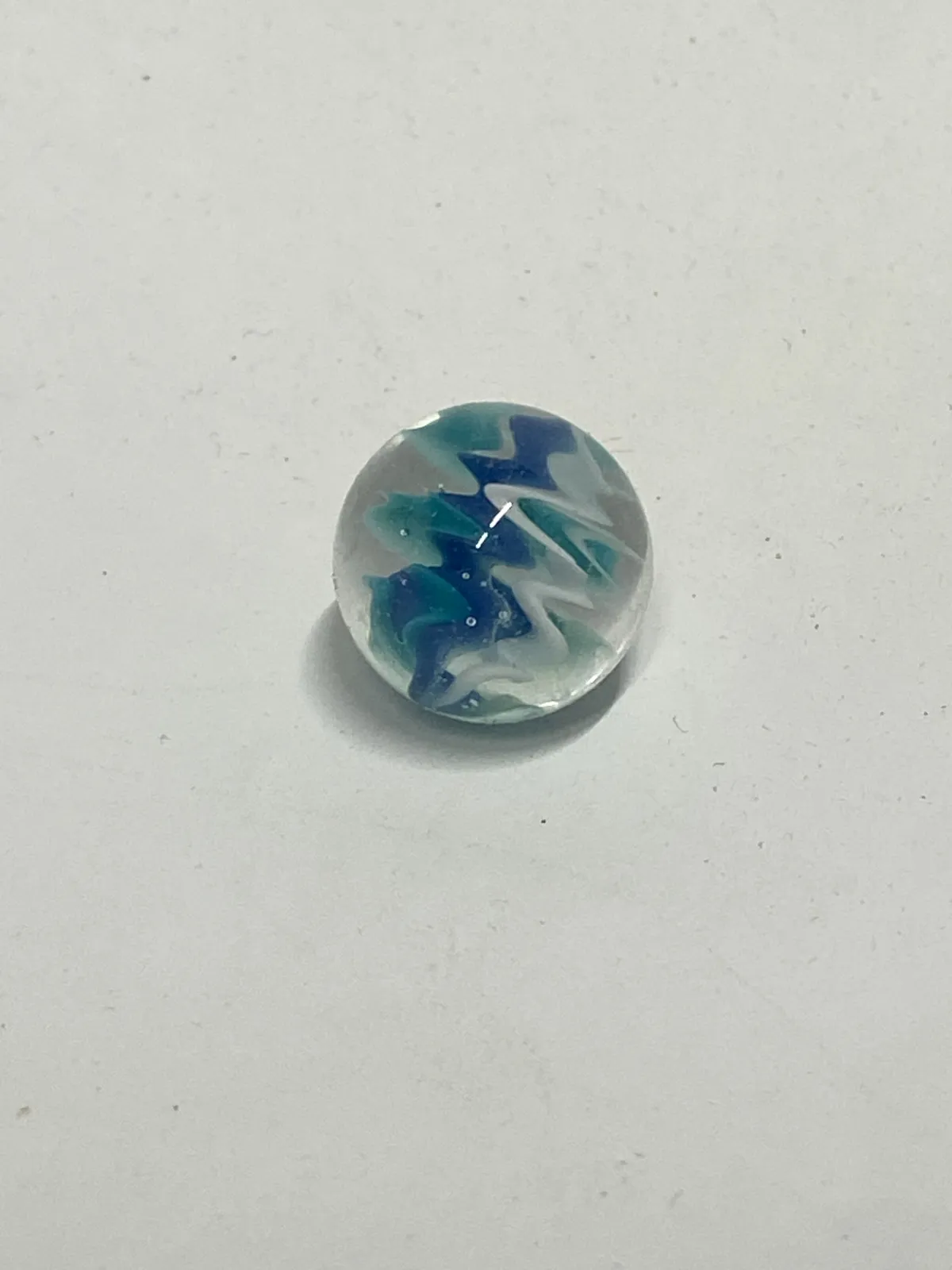 Handmade Borosilicate "Ocean Wave" Wig Wag Pattern Glass Marble & Pillar Collectible Set (Valve-Style Marble, Pillar, Pearls) - Image 8